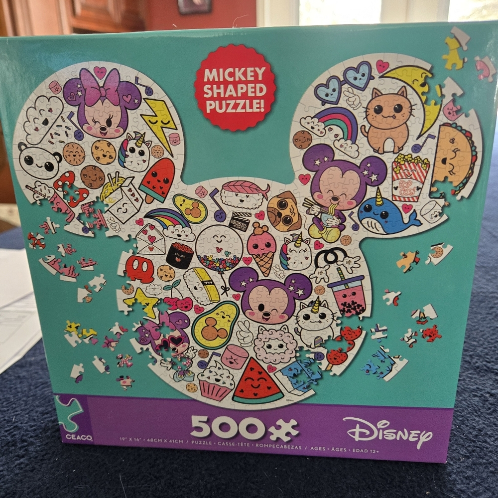 Disney Mickey Shaped Puzzle - 500 Pieces